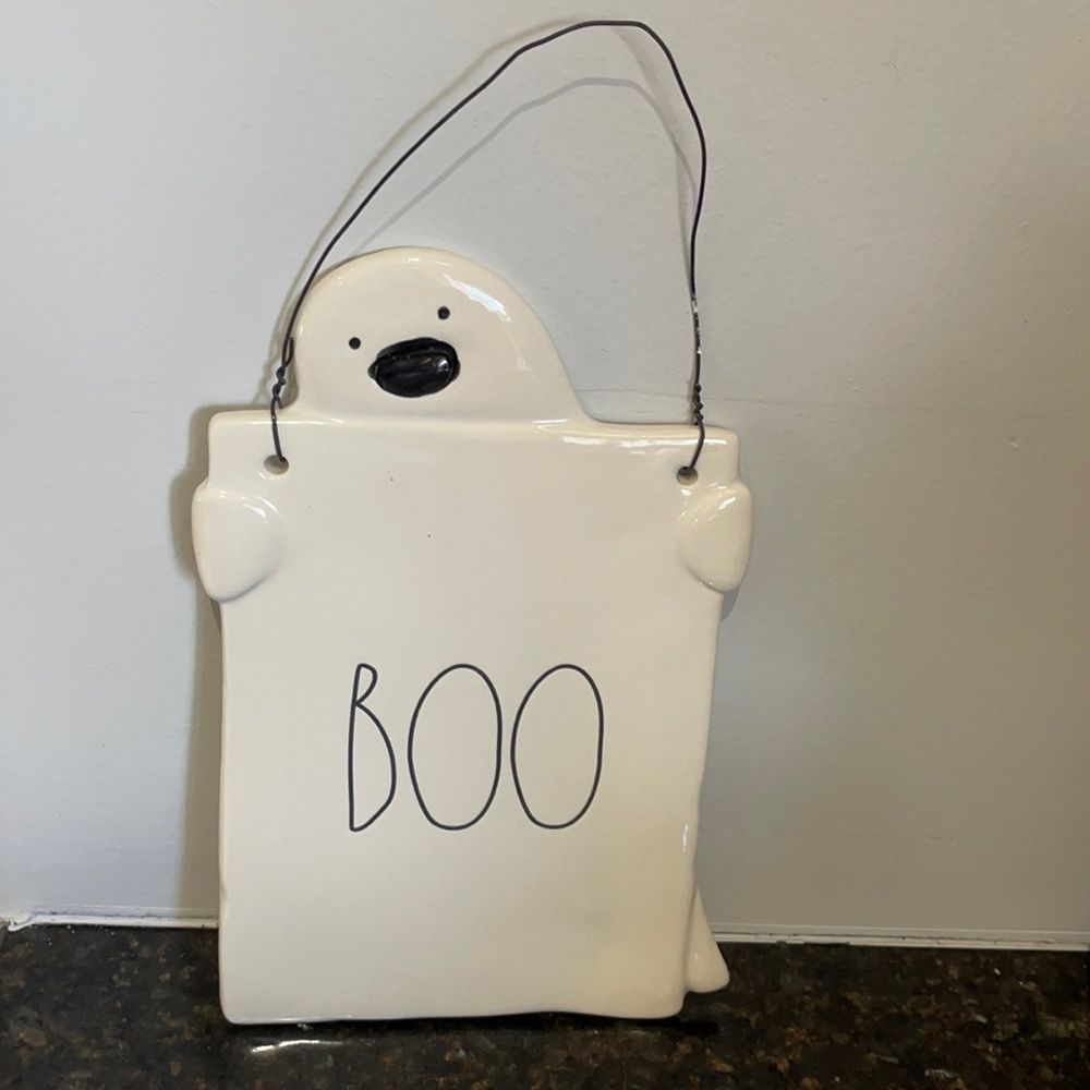 Rae Dunn - BOO - ghost sign